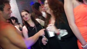 Nightclub sexparty voyeur fun with real minority