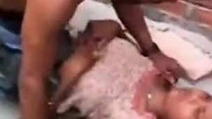 A village girl is having 1st time sex with a local lad