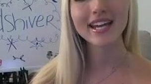 Cute aureate teen masturbation webcam