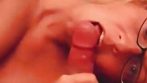 Amateur blonde steady old-fashioned potent blowjob with cumshot