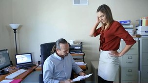 Boss shows employee how far have anal sex but tarry a virgin